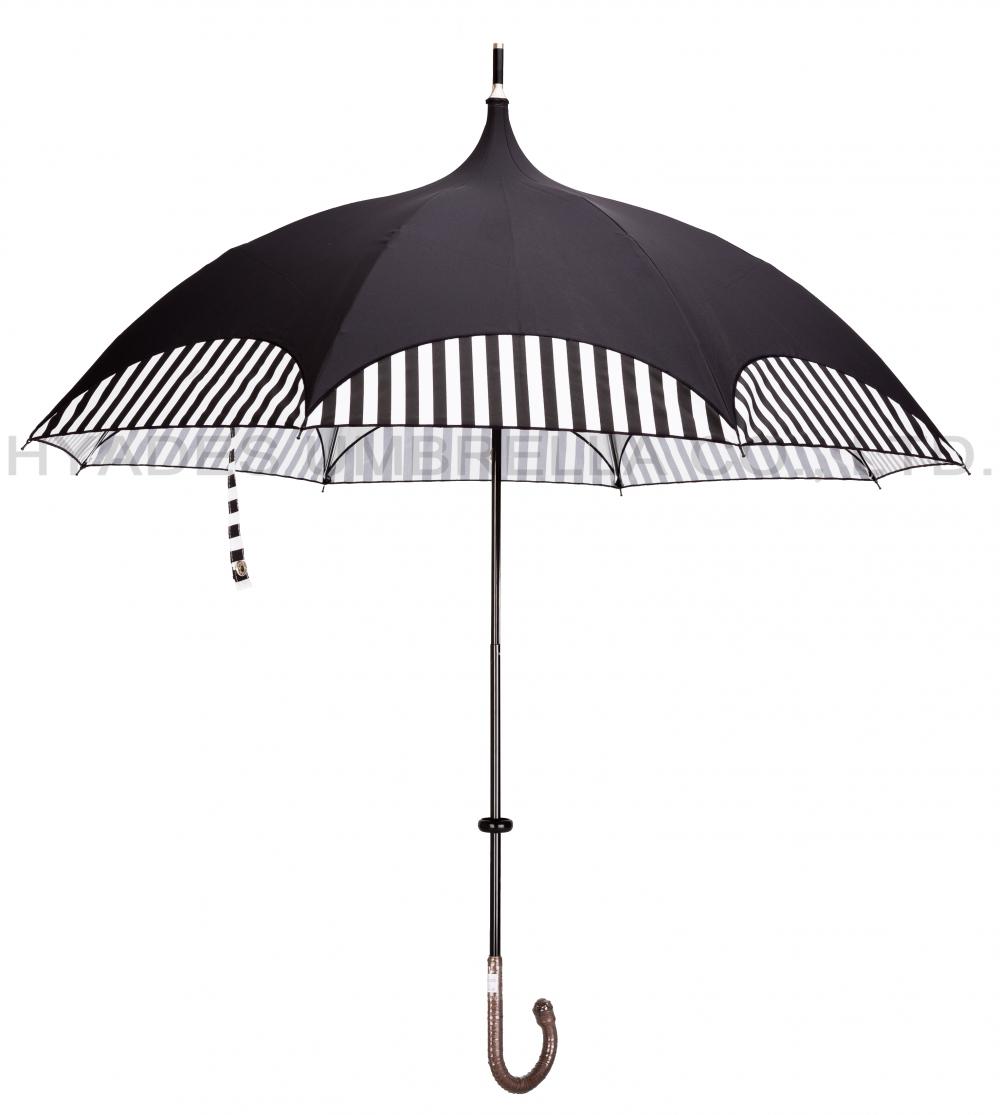 Ladies Black Pagoda Umbrella