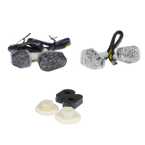 મોટરસાયકલ ફ્લશ માઉન્ટ બ્લિન્કર્સ સાઇડ માર્કર લાઇટ્સ સંકેતો સૂચકાંકો લાઇટ્સ