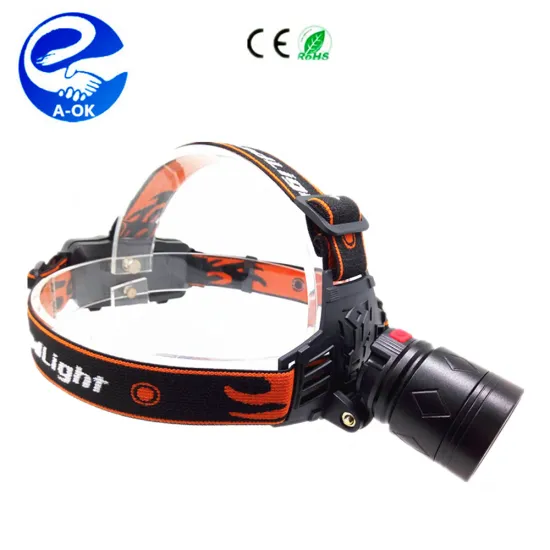 Headlamp with T6 LED, COB Technology, 2x18650 Battery, USB Rechargeable - Frontal Headlight