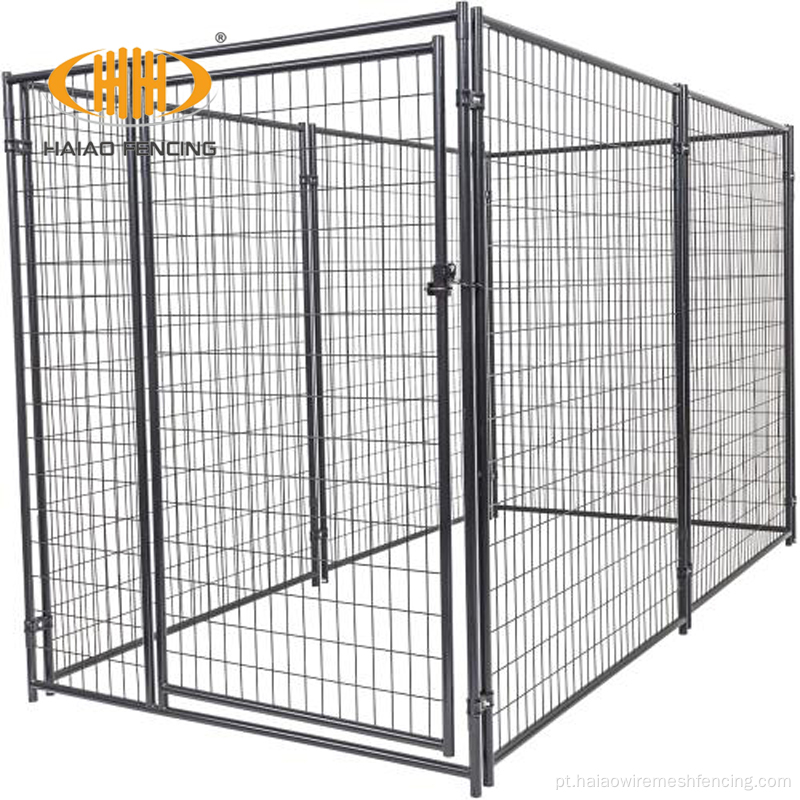 Único Hot Duty Hot Dipped Galvanized Dog Kennel Solded Kennels de aço inoxidável de aço inoxidável