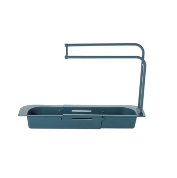 Expandable Plastic Kitchen Sink Organizer Rack for Sponge and Sundries
