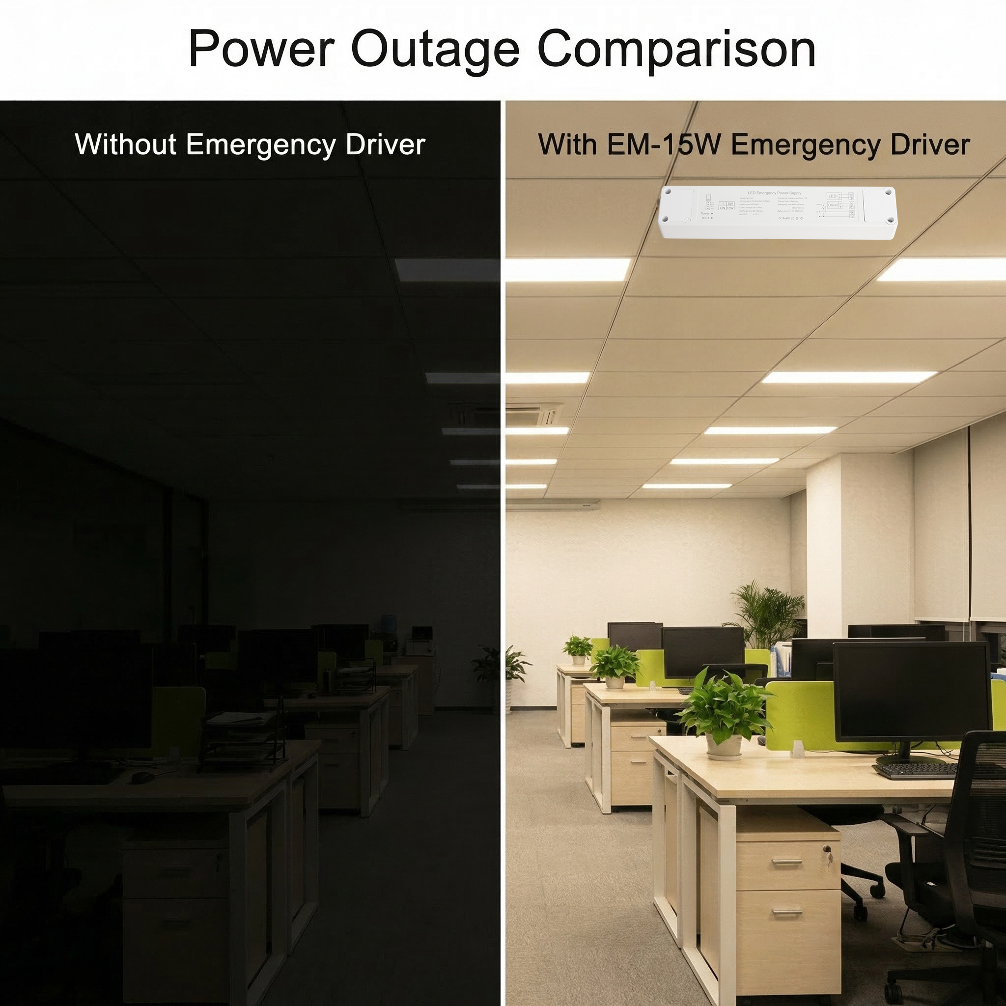 15-100W LED Emergency Driver
