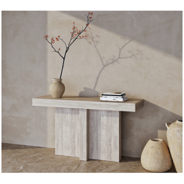 Travertine Home Furniture Minimalism Console Table