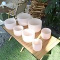 Lunar Pink Crystal Singing Bowls Set