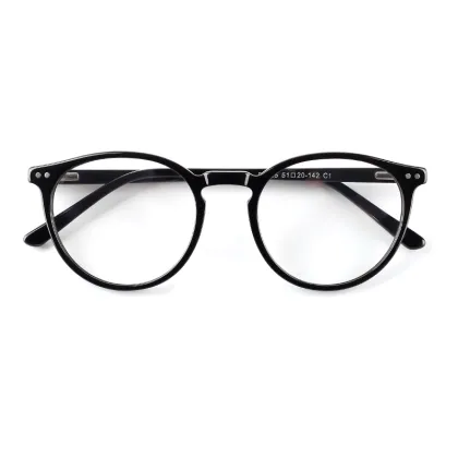 Korean Clear Optical Acetate Frame Eyewear Retro Round Glasses