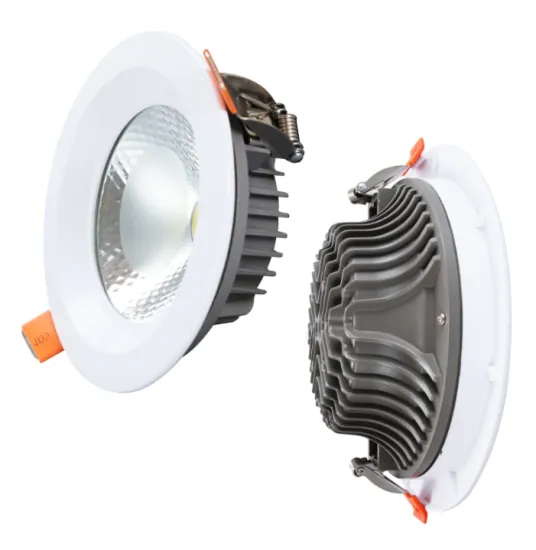 LED downlight installed in the ceiling