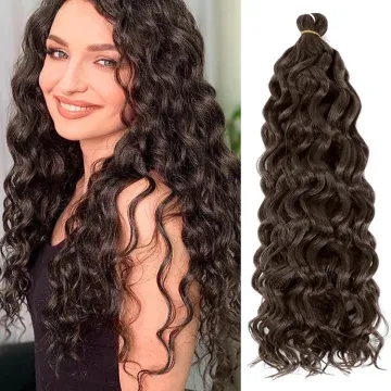Ocean Wave Crochet Braid Hair Hawaii Curl Hairstyle Natural Synthetic Braiding Hair