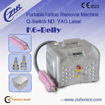 Portable Mini Laser Tattoo Removal Machine K6-belly For Skin Pigment