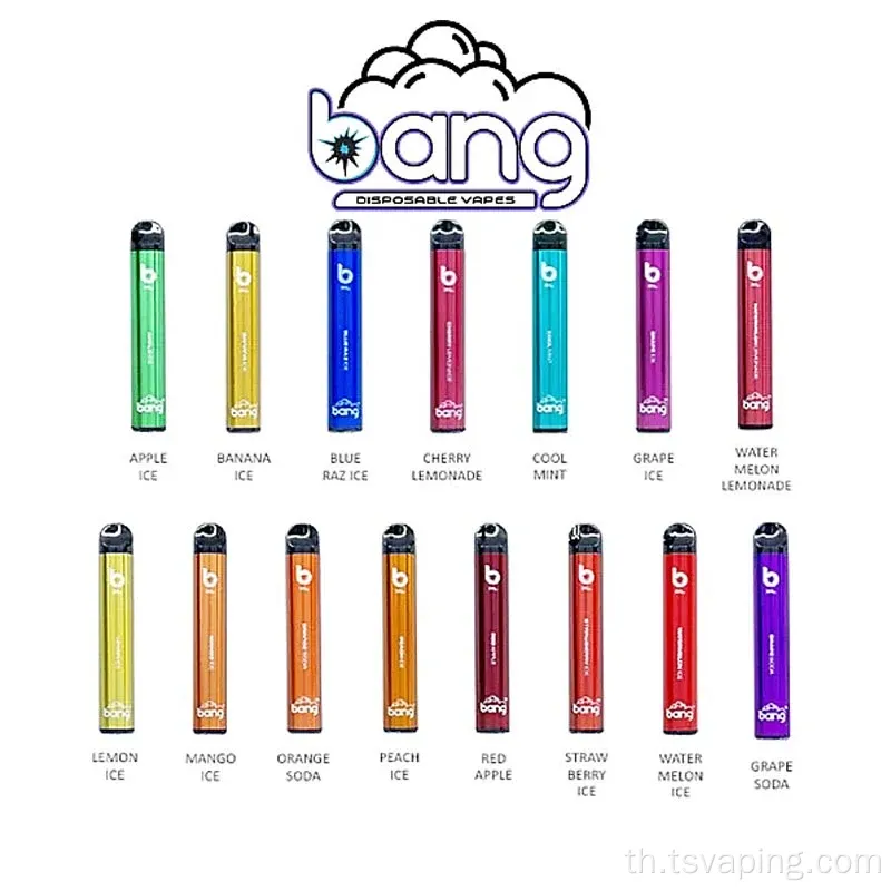 โลโก้ที่กำหนดเอง MNI บุหรี่อิเล็กทรอนิกส์ Bang XXL vape