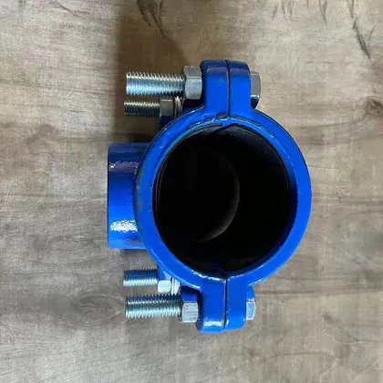 DN65-DN165 Cast Iron Rigid Clamp Groove Pipe Fittings Fire Protection Engineering Hoop Rigid Joint with Clamps