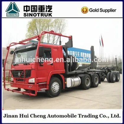 Sinotruk Howo 6x4 Timber Logs Transportation Trailer with Tractor