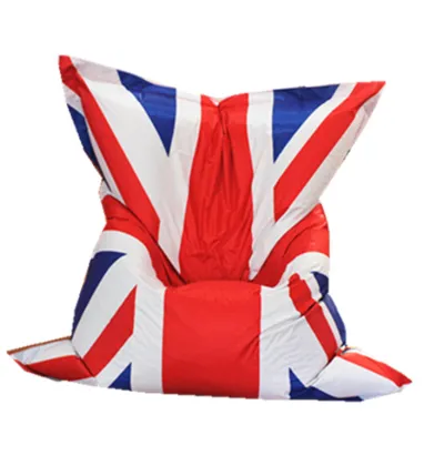 UK flag printed puff bean bag