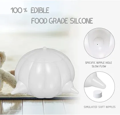 Pet Milk Feeding Bowl Silicone Pets Milk Feeder