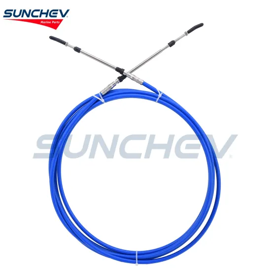 SUNCHEV Boat Throttle Control Cable 18 Feet(Blue)For Universal