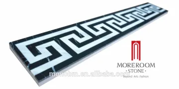 Moreroom stone Turkey cappuccino volakas white laminated marble flooring border designs