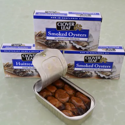 Hot selling Shellfish Canned Smoked Oyster