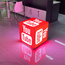 P4mm مخصصة LED LED علامة Cube للعمل