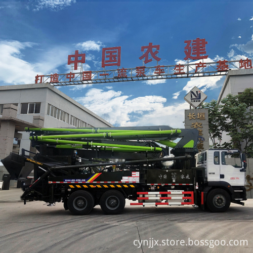 Hot Sale 38m Concrete Pump Mixer Truck Mounted Concrete Line Pump