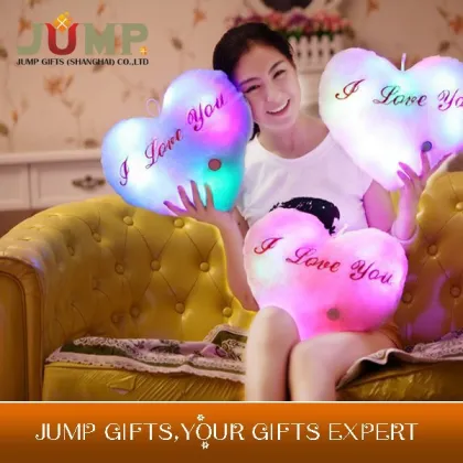 Cheapest I LOVE YOU led pillow OEM pillow