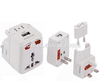 Multi Plugs Travel Adapter with USB Charger/Power Adapter/Universal Travel Adapter