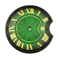 หน้าปัดนาฬิกาสไตล์คลาสสิกสำหรับนาฬิกาบัลลอนสีฟ้า