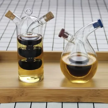 Eco-Friendly Glass Oil Vinegar Separator Sauce Pot (100/350ml)