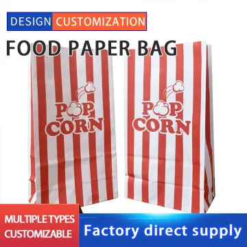 Oil-proof kraft paper bag for popcorn