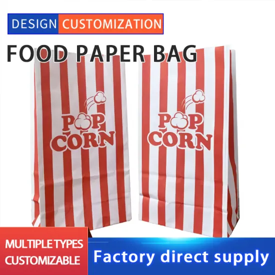 Oil-proof kraft paper bag for popcorn