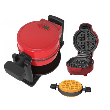 Hot Sale Custom Non-stick Deep Fill Rotating Waffle Maker Set with Cool Touch Handles