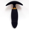 Conjunto de vibrador de plug anal vibratório giratório 360 °