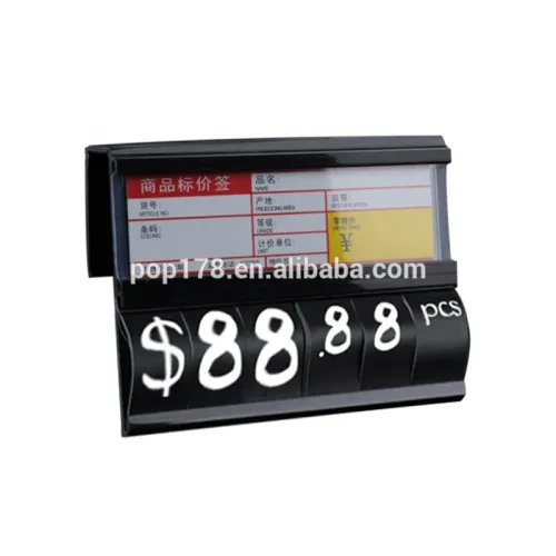 Guangzhou Factoy Plastic Digital Price Display Board For Supermarket