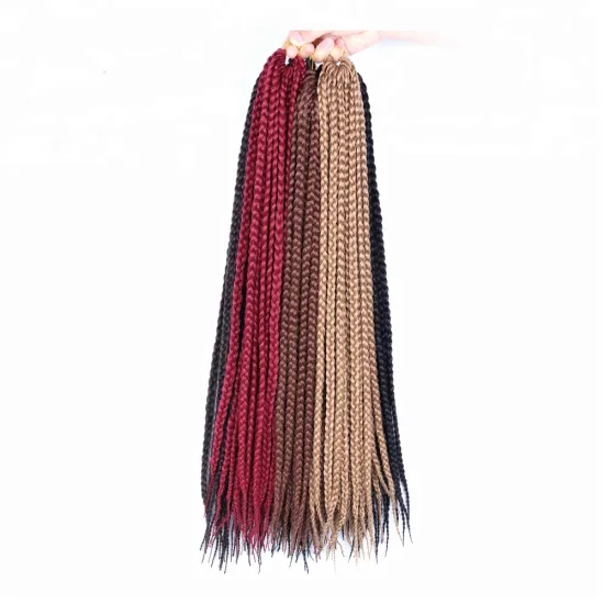Alileader 12 Colors 20 Inch Box Braids Hair Crochet Box Braids