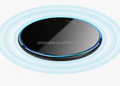 15W Mirror Mobile Phone Wireless Fast Charger for Apple Metal Acrylic