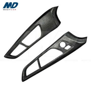 Carbon Fiber Inner Door Handle Panel LHD for 2011-2016 Hyundai Veloster