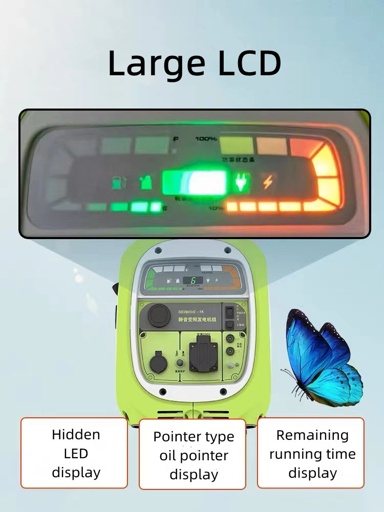 220V Générateur d&#39;essence domestique Conversion de fréquence muette