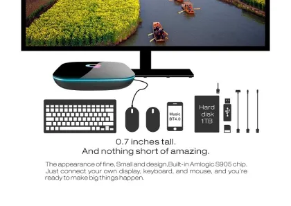 2017 Factory price android 5.1 q box android tv box s905 quad core Qbox internet tv set top box android