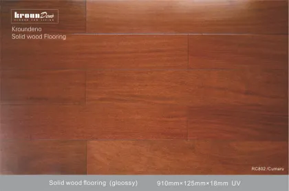 E0 Solid 18 Mm Wood Flooring With Cumaru Heartwood , Durable Retro Style Floors