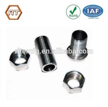 Customized precision aluminum thread hollow screw