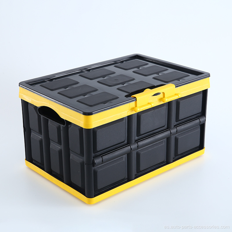 Organizador de cajas de almacenamiento plegables negras para automóviles