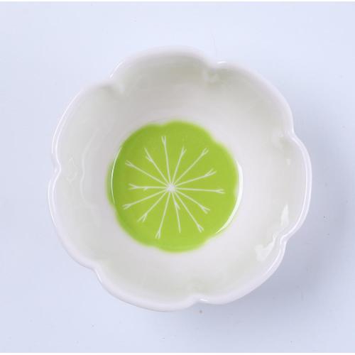 kids unbreakable serving bowl lotus leaf shaped