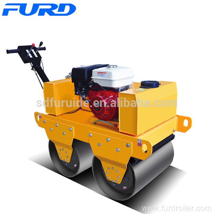 550kg Honda GX270 Small Double Drum Hand Vibratory Roller (FYL-S600)