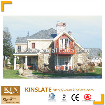 ASTM&EN12326 Approved-KINSLATE Natural Black Roofing Building Material