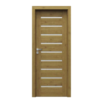 Solid Wood Effect PVC Wood-Plastic Composite Interior Door with Modern Design