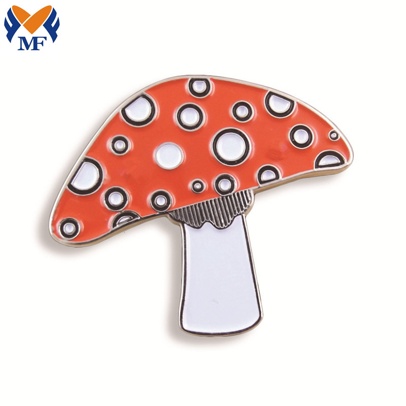 Metal Customized Mushroom Soft Enamel Pin Badges