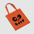 Pumpkin Smile Canvas Tote Bag