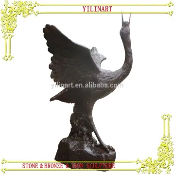 BRONZE crane carving water fountain YL-K184