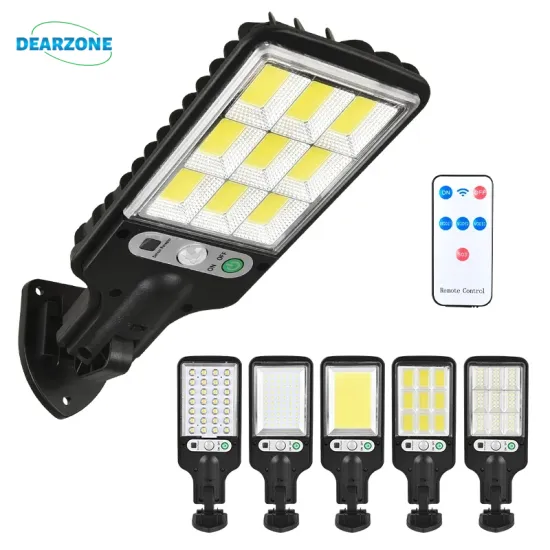 Waterproof Motion Sensor Solar Street Lights: 3 Light Modes for Garden, Patio, Path, and Yard Security
