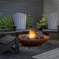 Outdoor Bowl Fire Pit Iron Cast Patio Firepit