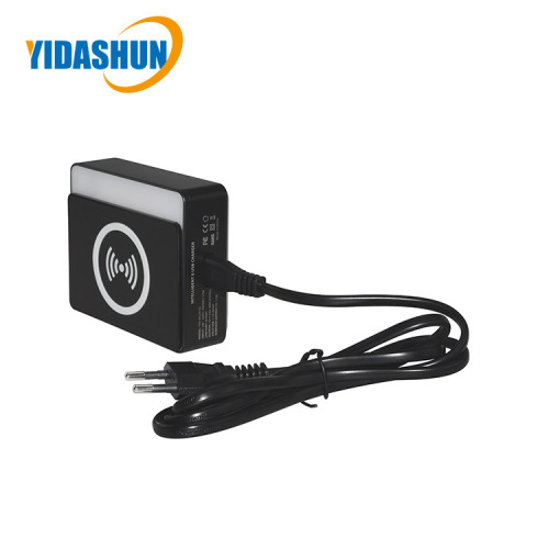 Cargador inalámbrico USB inteligente de 60 W y 8 puertos