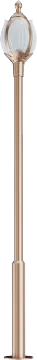3-5m Lotus Champagne Gold Garden Lamp Street Light